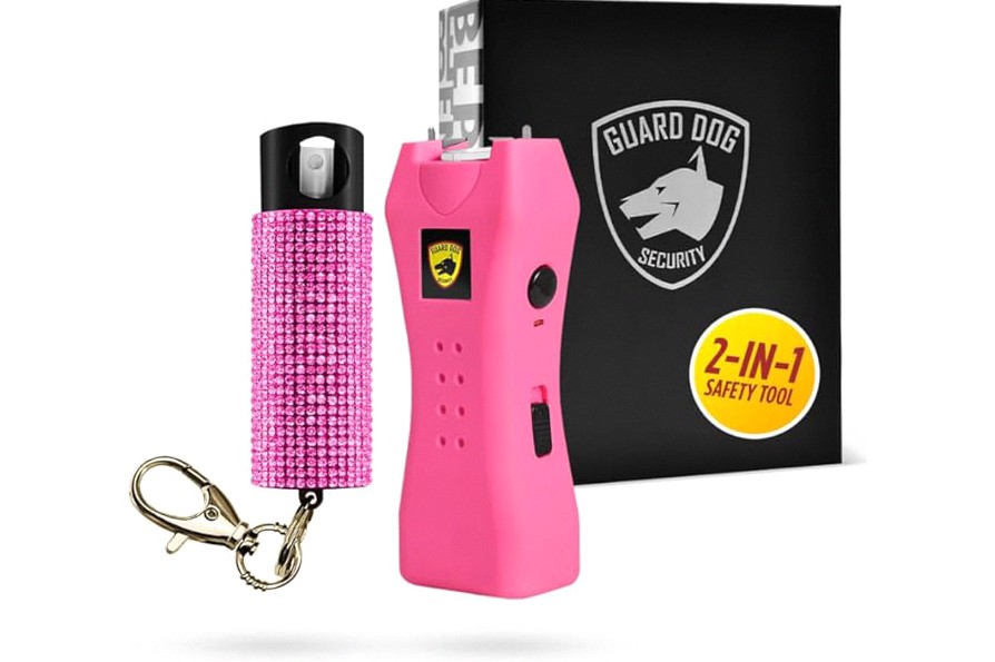 Guard Dog Security Pepper Spray and Stun Gun Flashlight, Rechargeable, Self-Defense Keychain for Women, Pepper Spray Stun Gun Combo, Personal Security Value Set, Rechargeable Flashlight product image