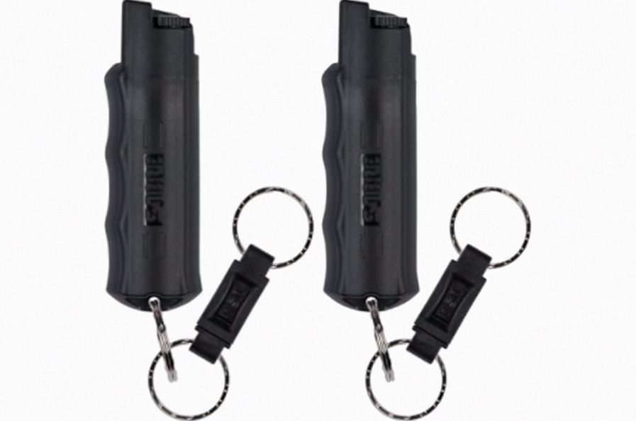 Sabre Pepper Spray - Quick Release Keychain for Easy Carry & Fast Access, Max Police Strength Self Defense OC Spray with UV Dye, 10 Sec. Spray Time, Finger Grip - Faster Aim, 0.54 fl oz,Secure Safety product image