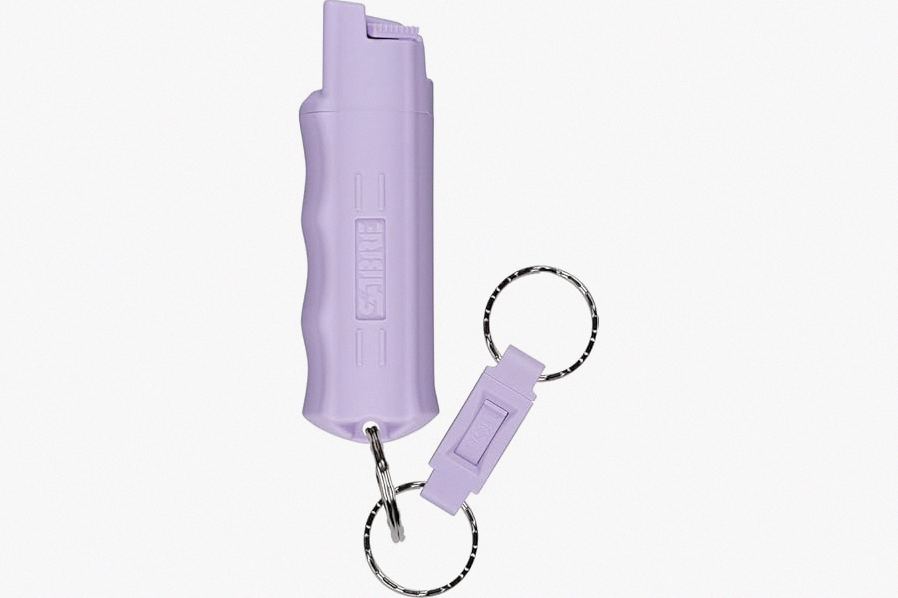 Sabre Pepper Spray - Quick Release Keychain for Easy Carry & Fast Access, Max Police Strength Self Defense OC Spray with UV Dye, 10 Sec. Spray Time, Finger Grip - Faster Aim, 0.54 fl oz,Secure Safety product image