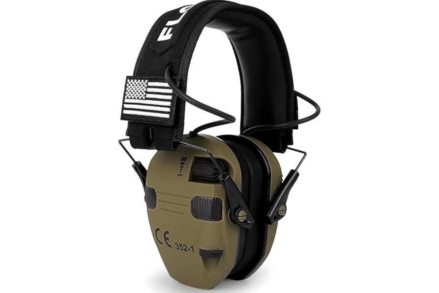 Floriogra Electronic Ear Protection for Shooting with 5X Sound Amplification, Active Ear Protection for Gun Range, NRR 23dB Hearing Protection for Shooters, Noise Reduction Headphones for Hunting product image