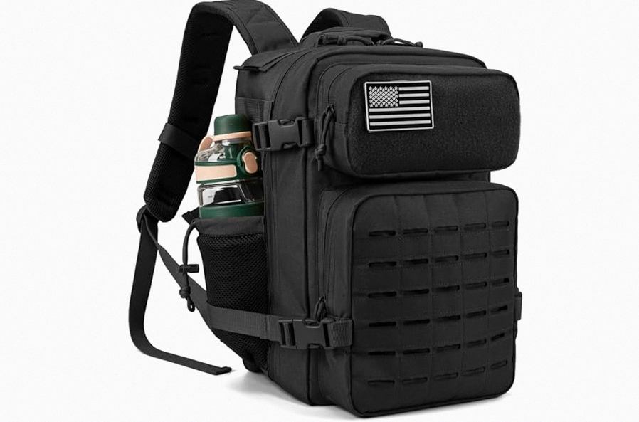 QT&QY 25L/45L Military Tactical Backpack For Men Molle Daypack 3 Day Bug Out Bag Hiking Rucksack With Bottle Holder product image