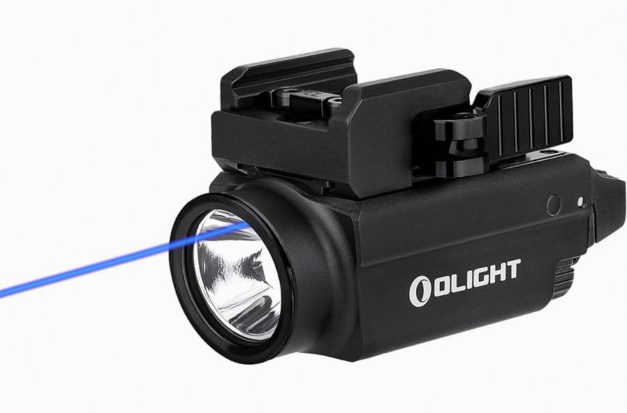 OLIGHT Baldr S Blue Beam 800 Lumens Magnetic USB Rechargeable Tactical Flashlight with White LED Combo, Compact Rail Mounted Light with 1913 or GL Rail, Battery Included (Black) product image